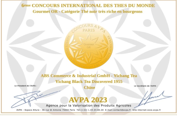 Yichang Tea Group's Products Win Gold Award at International Competition